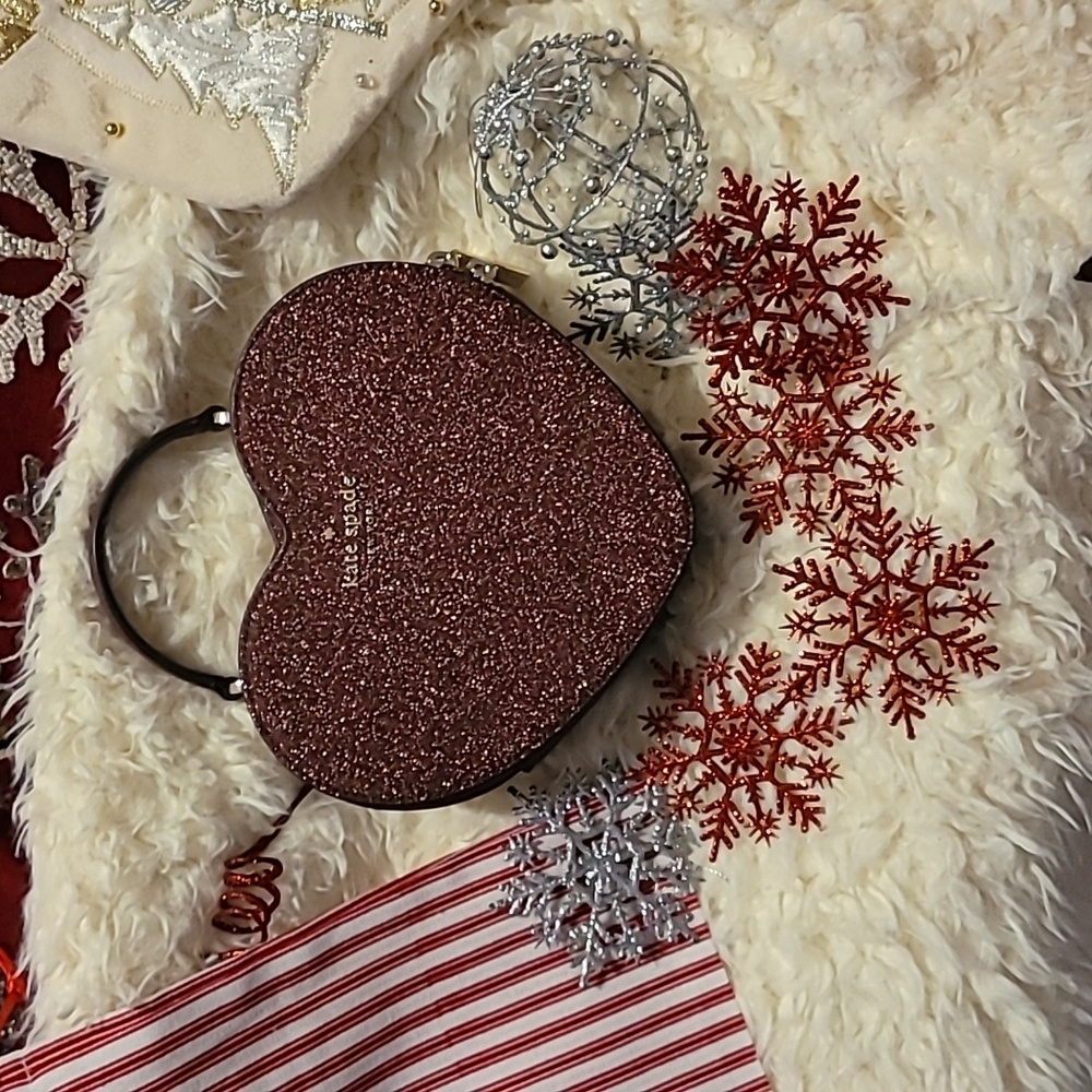 Kate Spade Love Shack Glitter Heart Purse Crossbody